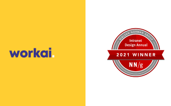 Workai wins Best Intranet Design 2021 by Nielsen Norman Group