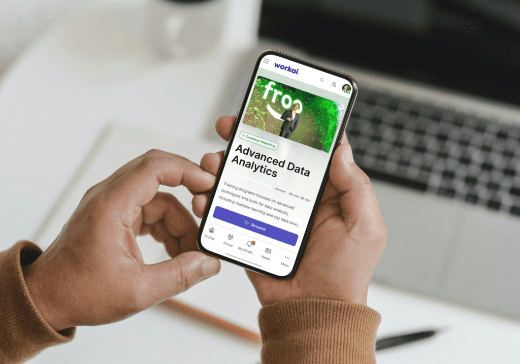 Workai Learning - mobile view