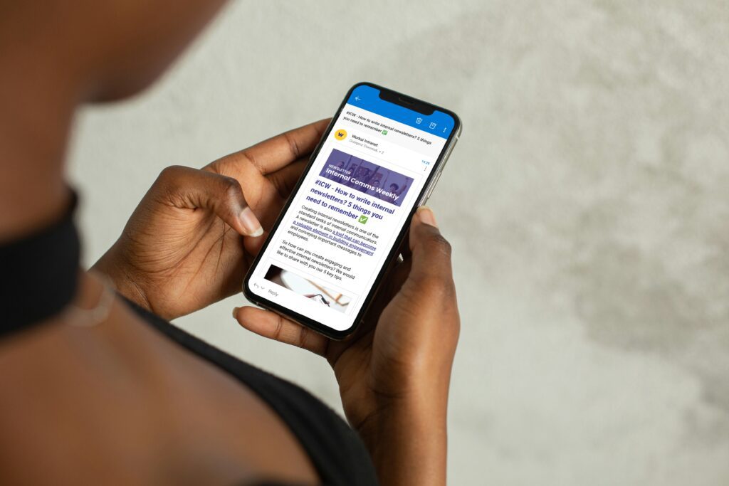 company newsletter with AI
