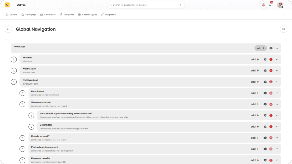 utrzymanie intranetu