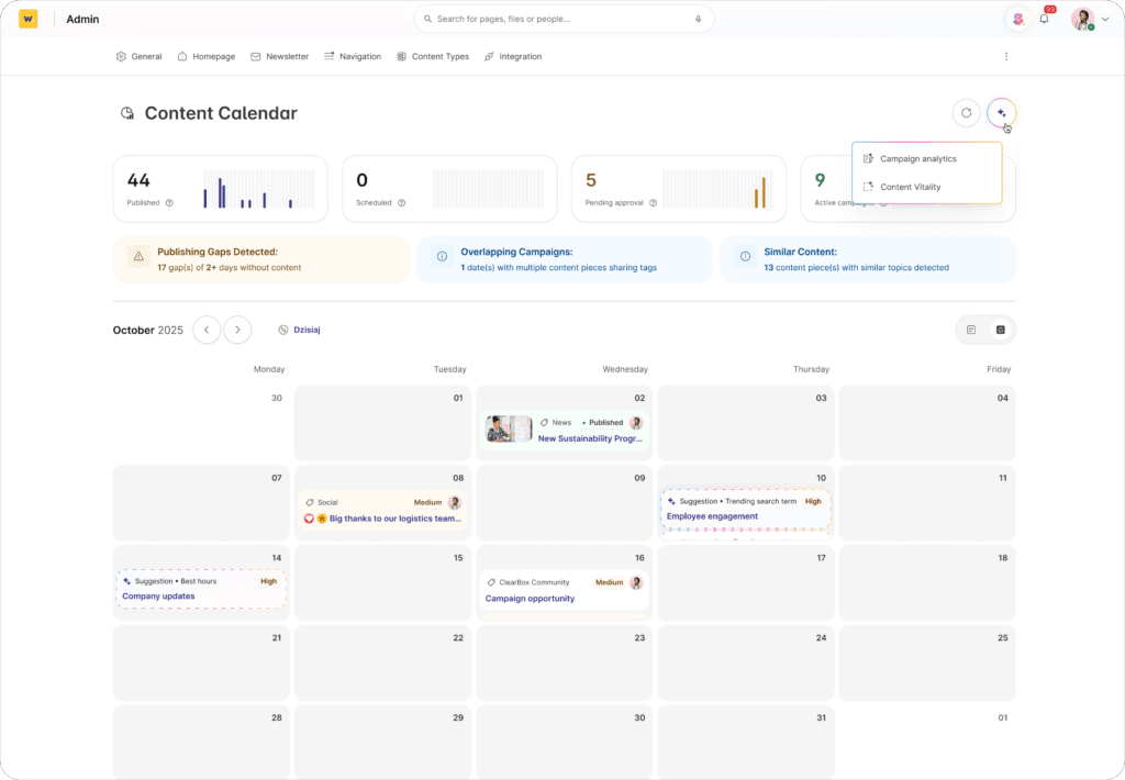 zarządzanie komunikacją wewnętrzną